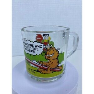 1978/1980 McDonald's Garfield Mug USA Jim Davis Cups Anchor Hocking